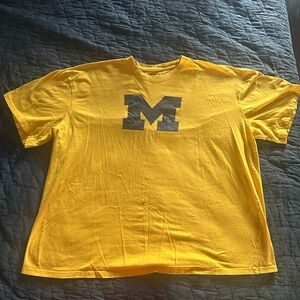 Champion Yellow Michigan Wolverines Vintage T-Shirt